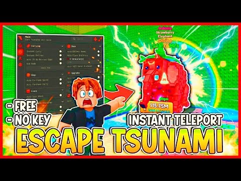 [💎 NO KEY] Escape Tsunami For Brainrots Script – AUTO FARM | AUTO GAP | INSTANT TAKE | LUCKY BLOCKS