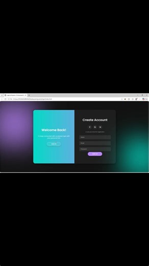 Build Animated Login/SignUp Page with AI #html #css #javascript