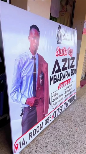 Suits by Aziz Mbarara Boy — Client Thank You Message