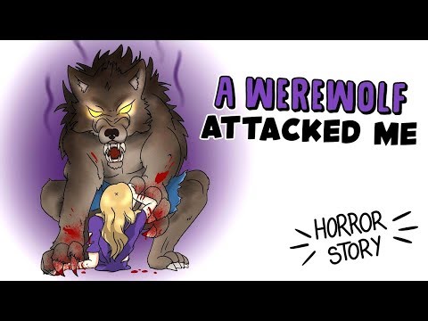 A werewolf attacked me 🐺 Scary Story | Draw My Life