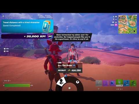 Fortnite - Travel Distance With A Hired Character (WEEK 10 Quests Challenges)