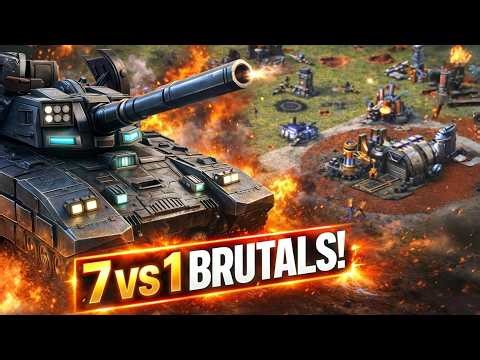 Red Alert 2 | Natural Way | (7 vs 1 + Superweapons)