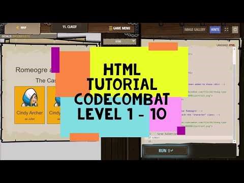 HTML Tutorial for Beginners - Codecombat Web Development Level 1 to Level 10 - HTML Coding Course