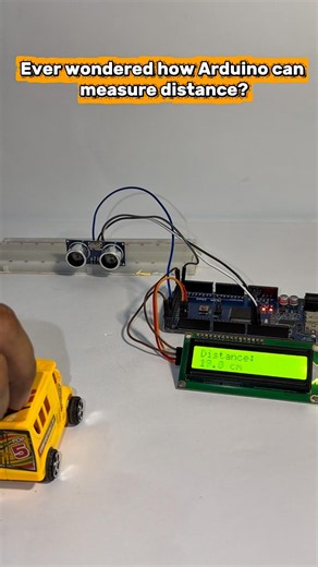 Arduino Distance Meter Using Ultrasonic Sensor 📏 #arduino #arduinoproject