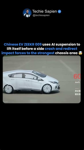 Chinese EV ZEEKR 009 Uses AI Suspension To Lift Before Impact And Redirect Crash Forces 🤯⚡