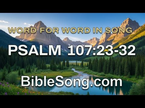 Psalm 107:23-32 Cinematic Text Video - The Bible Song