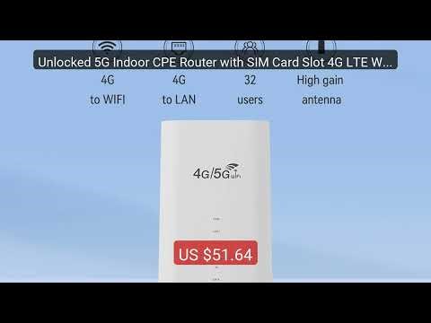 Unlocked 5G Indoor CPE Router with SIM Card Slot 4G LTE WiFi 6 Wire... — Top Rated 2026 | Buy Now!