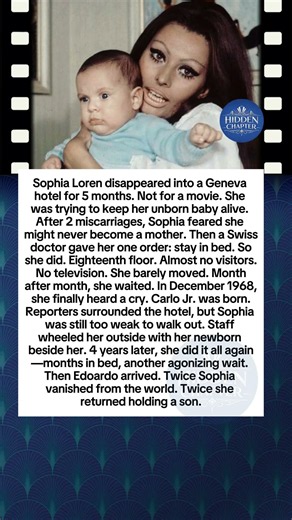 Sophia Loren disappeared into a Geneva hotel for 5 months
