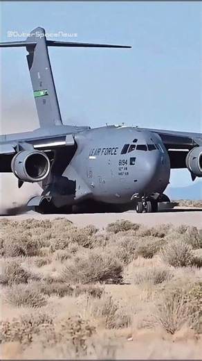 Perfect C-17 Landing #c17globemaster #usairforce