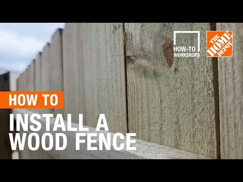 How-To Workshops - How to Install a Wood Fence | The Home Depot