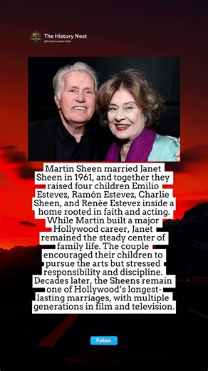 Martin Sheen & Janet: Hollywood’s Love Story That Lasted Over 60 Years ❤️