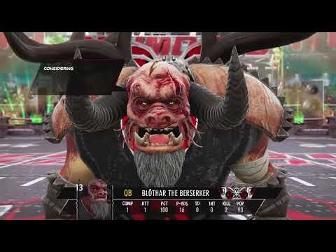 Mutant Football League 2 Game 152 Purple Mutant Eaters vs Antarctica Scumdogs