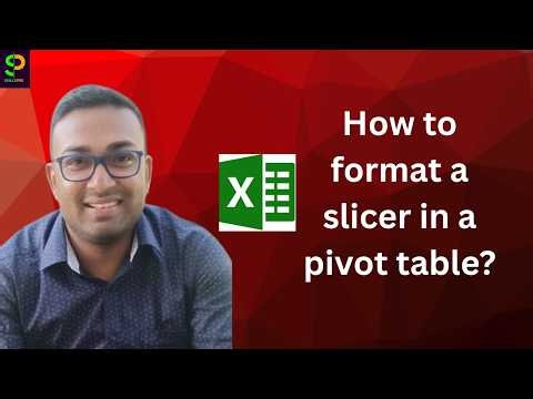 How to Format a Pivot Table Slicer? | #Excel #PivotTable #Slicer #ExcelTips #excelforbeginners