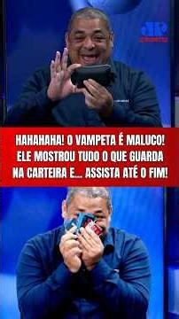 HAHAHAHA! O VAMPETA É MALUCO! ELE MOSTROU AO VIVO TUDO O QUE GUARDA NA CARTEIRA!