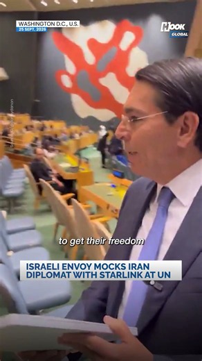 Israeli Envoy Mocks Iran Diplomat With Starlink at UN