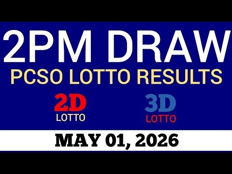 Lotto Result Today 2pm Draw May 1, 2026 Swertres Ez2 PCSO Live Result
