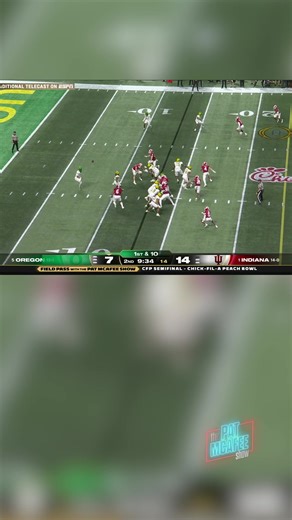 FUMBLE THAT'S INDIANA FOOTBALL KAELON BLACK TOUCHDOWN @Indiana University @Oregon Football #PMSCFP #indianafootball #oregonfootball #patmcafee #thepatmcafeeshow