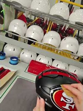 Getting Rivalries ready 🫡 #helmet #equipment #behindthescenes