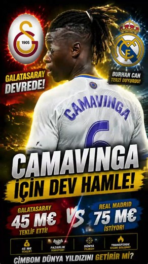 45 Milyon Euro'luk Dev Hamle! Galatasaray Camavinga'nın Peşinde! Transfer Söylentisi Ve Analizi