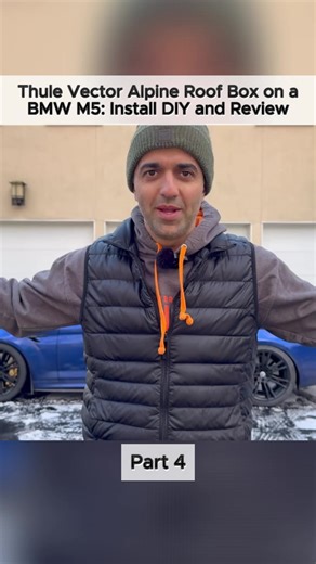 Thule Vector Alpine Roof Box Installation on BMW M5