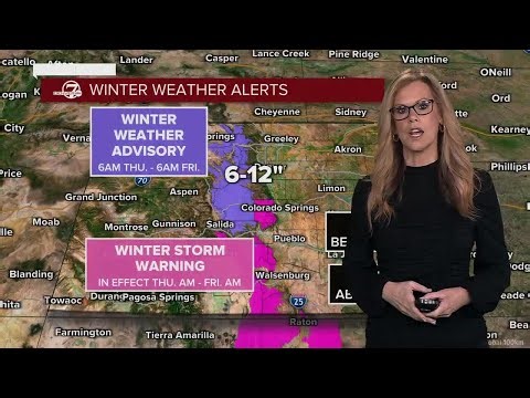 Wet weather arrives for Colorado including rain and snow