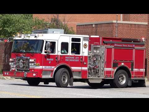 Baltimore City Fire Department Engine 6 & Medic 16 Responding