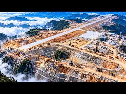 How Did China Flatten 7 Mountain Peaks to Build an Airport?