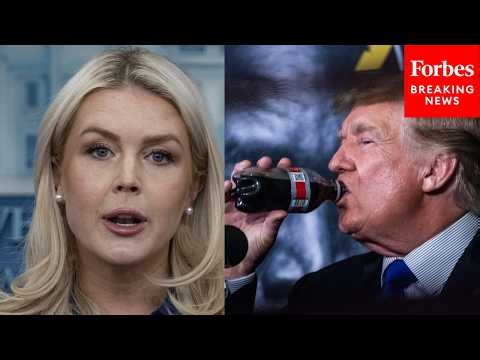 'The President Has A Very Good Sense Of Humor': Leavitt Defends Trump's Soda Comment As A Joke