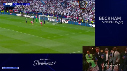 "YESSSSSSSSS"Arsenal fan Sir Mick Jagger celebrating the Arsenal goal with Sir David Beckham and @MicahRichards is the content we didn't know we needed 🔥Stream the Beckham & Friends Live altcast exclusively on @paramountplus 📺