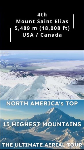 No. 4 🏔️ Mount Saint Elias 🇺🇸🇨🇦 King of Ice and Clouds ❄️ Epic Aerial View Between Alaska & Yukon