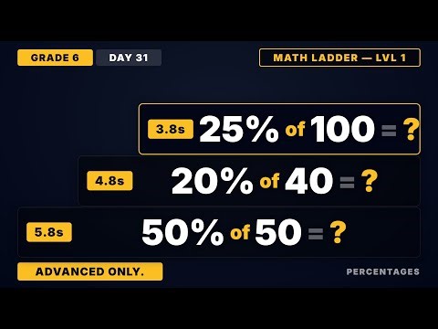 Finding 50% and 10% | Grade 6 Math Ladder Level 1 (Day 31/365)