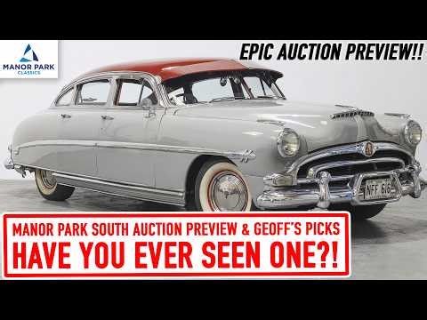 They found a HUDSON HORNET?! Manor Park Classic Car Auction Preview & My Top Picks