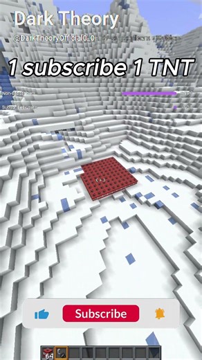 1 Subscriber = 1 TNT Exploding! 🧨 #minecraft #shorts #minecraftshorts