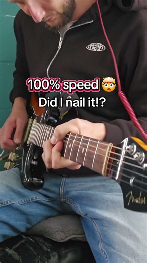 No. But how close was that!??!! 🔥Day 32 learning the Cliffs of Dover Guitar Solo by Eric Johnson.