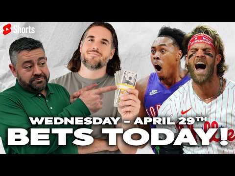 Sports Betting Picks LIVE 🔥 NBA Playoffs, NHL Playoffs & MLB Best Bets | WagerTalk Today 4/29 📱