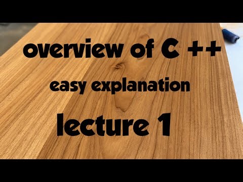 Overview of C ++ (object oriented programming , lecture -1)