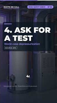 Can Your Water Heater Backdraft? A 5-Point Combustion Safety Checklist (EPA + DOE) #Shorts