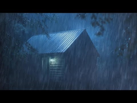 🌩️⚡Relaxing Heavy Rain & Thunderstorm on Tin Roof Under Dark Sky for Deep Sleep & Stress Relief 😴