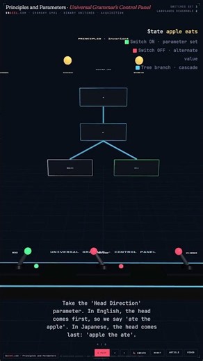 Principles and Parameters (Chomsky) — Theory in 60 Seconds #Shorts