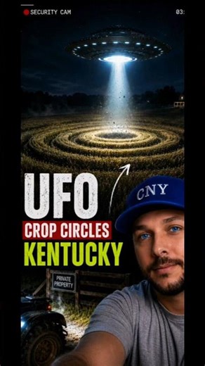 3AM UFO Caught Making Massive Crop Circles in Kentucky👽 Security Cam"😱