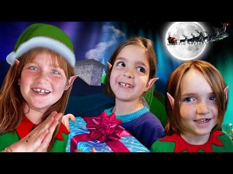 ELF ESCAPE with Adley Niko & Navey!! Green Slime gives them Magic to break into houses & give gifts