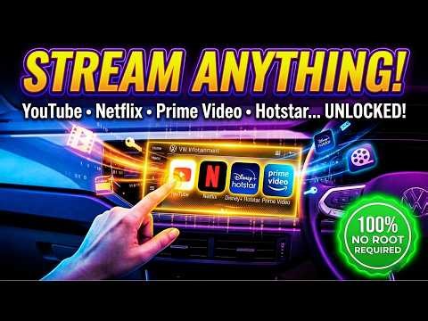 Watch YouTube, Netflix, Hotstar & Prime via Android Auto - NO ROOT! 🚗 | Travel with Vara