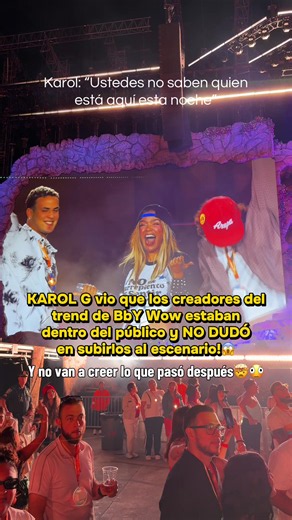 Muy loco🕺🏻🔥 #bbywow #karolg #losmenor3s #karolgfans #karolgconcert @Karol G @LOS MENOR3S