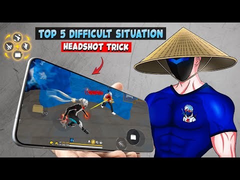 5 HEADSHOT TRICK 🫨IN 5 DIFFICULT SITUATION💀 AFTER KNOWING THIS YOU WILL BECOME A KING OF HEADSHOTS🔥