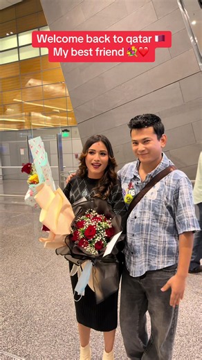 Princess Koirala Finally in Qatar! Welcome Back to My Best Friend 💐