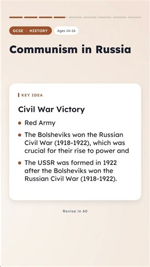 Communism in Russia in 60 Seconds | GCSE History Revision