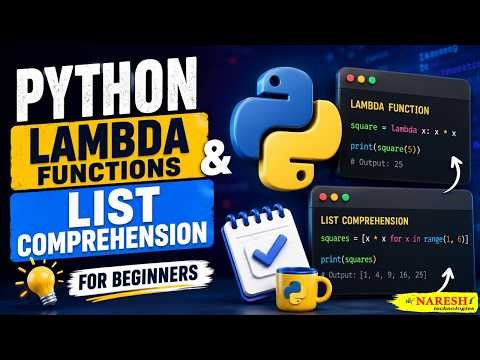 Python Lambda Functions & List Comprehension for Beginners | AI Jobs 2026