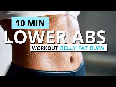 10 MIN LOWER AB WORKOUT FOR BELLY FAT BURN / No Equipment / Home Workout