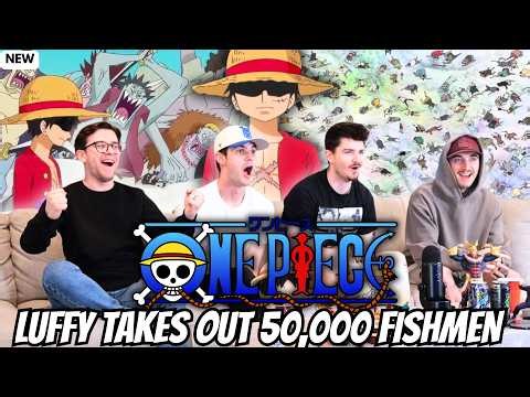 LUFFY TAKES OUT 50,000 FISHMEN?!...One Piece Episodes 554-555 | Reaction/Review