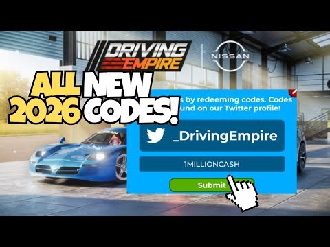 *NEW* ALL WORKING CODES FOR DRIVING EMPIRE FOR 2026! ROBLOX DRIVING EMPIRE CODES